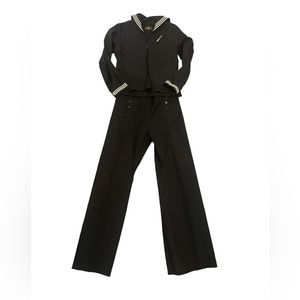 Vintage WW2 USS Lexington U.S. Navy Sailor Blue Cracker Jack Uniform